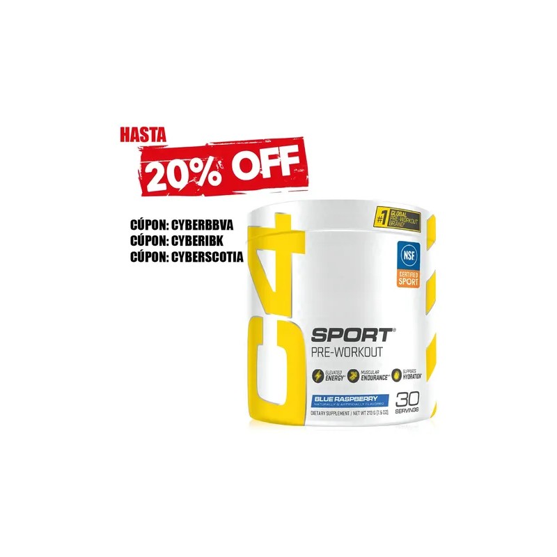 Cellucor C4 Sport Pre Entreno en Polvo 30 Servicios Sin