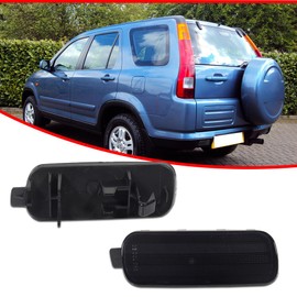 GTINTHEBOX Smoked Lens LED Rear Fog Bumper Reflector Brake Tail Lights Housing Assembly Compatible with 2002 2003 2004 Honda CR-V
