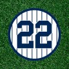 After Dark Crafting Yankees Ben Rice #22 100% waterproof vinyl sticker decal - several sizes - 2.5 inches