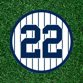 After Dark Crafting Yankees Ben Rice #22 100% waterproof vinyl sticker decal - several sizes - 2.5 inches