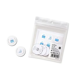 Broadlink Smart NFC Tag NTAG215 PVC Blank White Tags Compatible with Amiibo TagMo and NFC-Enabled Mobile Phones and Devices, 5-Pack