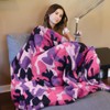 Camo Fleece Throw Blanket for Sofas, Lightweight Soft Warm Winter