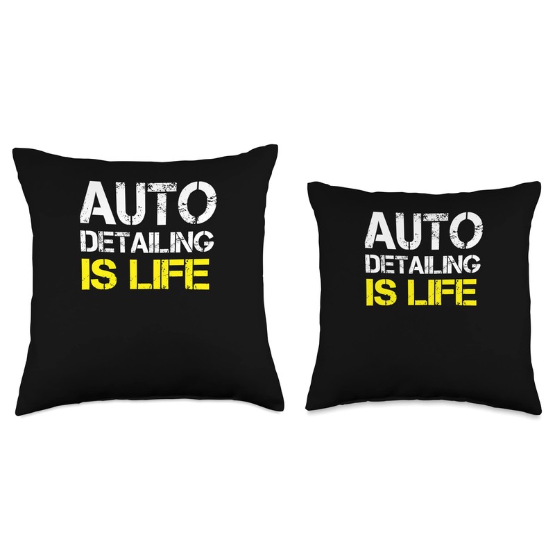Auto Detailing Car Detailer Throw Pillow