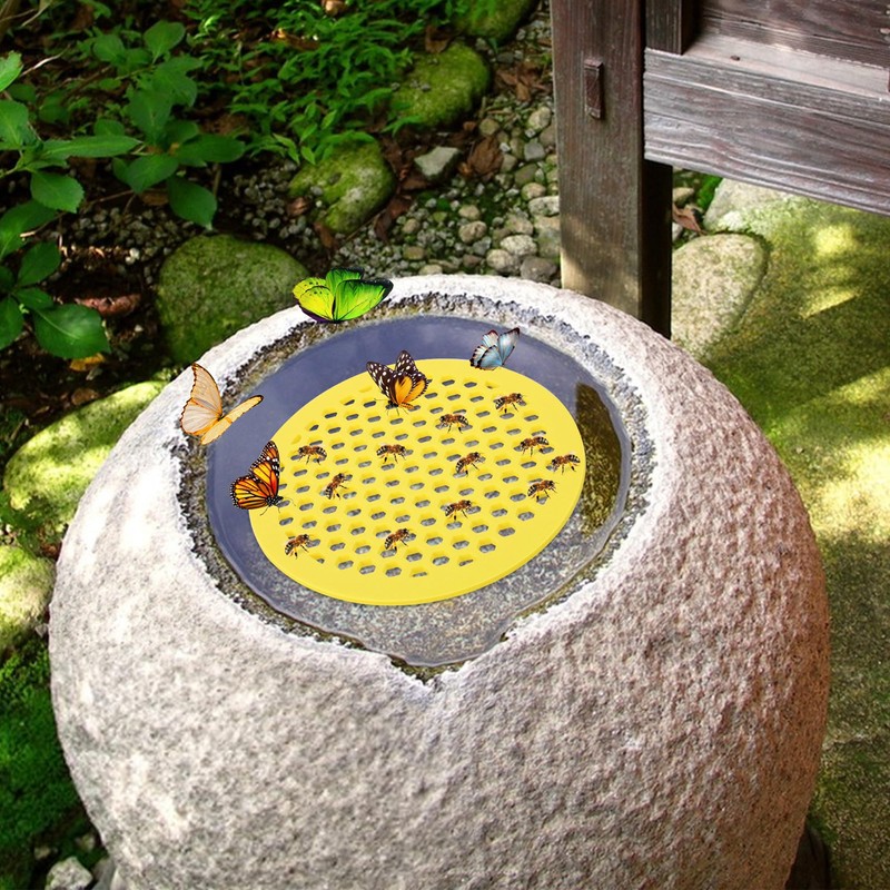 DECOHS 4 Pack Floating Bee Island- 7.87 Inch EVA Foam