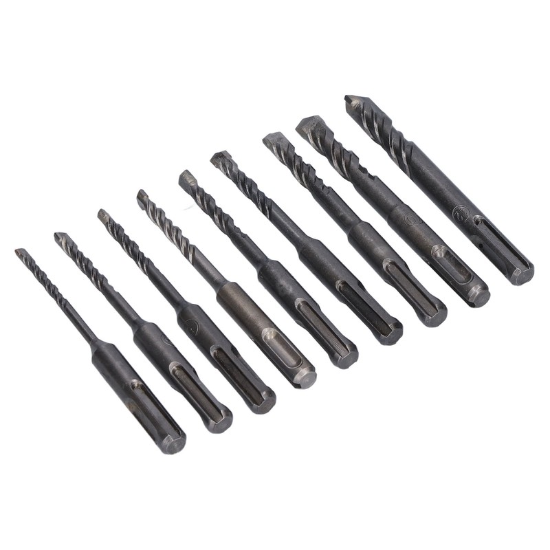 Masonry Drill Bit Set Carbide Tip Rotary Hammer Tool for
