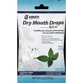 Hager Pharma Dry Mouth Drops - Mint - 2 oz