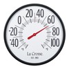 La Crosse 104-3056 Emperor Size 22-Inch Analog Dial Thermometer