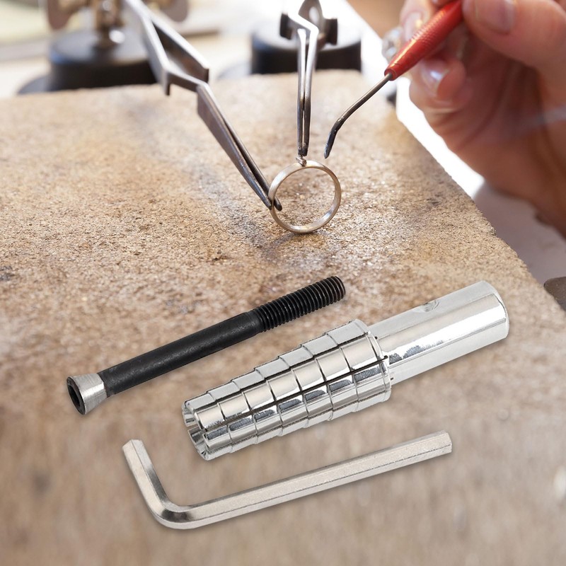 SANTUO 3pcs Ring Stretcher Tool Kit 7-14 Expanding Ring Mandrel