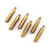 6pcs M5x50+7 Hex Copper Column Brass Screw Computer Motherboard Spacer