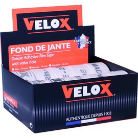 Velox Deluxe Cotton Rim Tape, 22mm (Box of 10), White