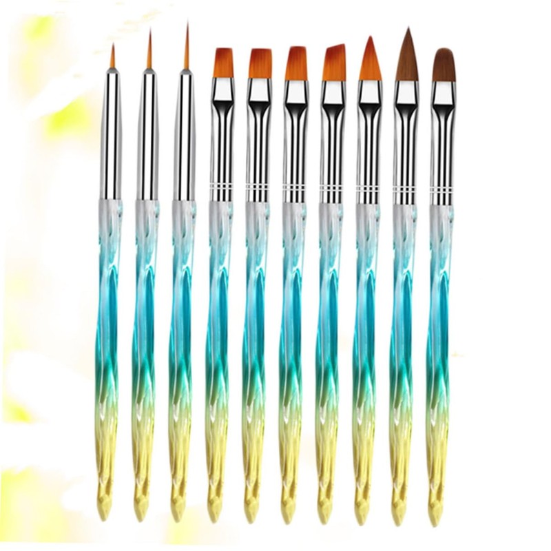 FRCOLOR Diy Nail Tool Kit 10pcs Nail Art Brush Pen