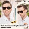 WEMOOTANTS Lightweight UV400 Protection Mens Reading Sunglasses +1.25 for Large