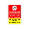 Safety First Display LTD No fouling it is an offence