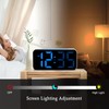 Lancoon Color Digital Clock with Snooze Function RGB Large Display