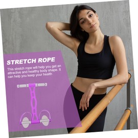 Kisangel Pedal Resistance Rope Foot Abdomen Trainer Yoga Resistance Band Fitness Equipment Stretchy Band for Workout