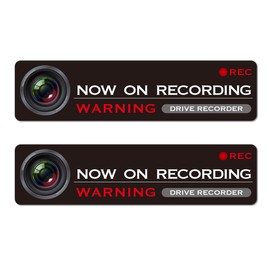 Drive Recorder, Recording In Progress Display Sticker, Waterproof, Stylish, Prevents Tailgating