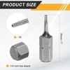 HARFINGTON 2pcs T6 Torx Screwdriver Bit 1/4" Hex Shank 25mm/1"