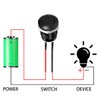 RUNCCI-YUN 10pcs 12 mm Push Button Waterproof Metal Push Button