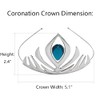 Kuzhi Princess Queen Elsa Coronation Crown (Silver)