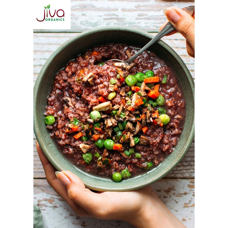 Jiva Organics Organic Red Rice 10 Pounds Bulk Bag from