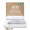 Extra Deep Pockets 400 Thread Count 100% Cotton 3 Piece