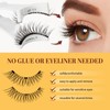 Reusable Magnetic Eyelashes Natural Look with Applicator, 1 Pair Magnetic