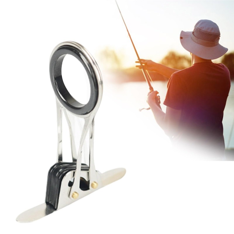Professional Stainless Steel Fishing Rod Replacement Guide Folding Ring Salt