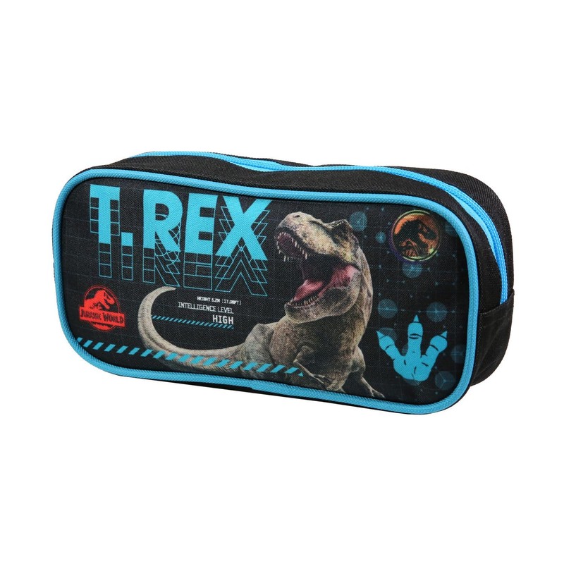 Bagtrotter Jurassic World T-Rex Rectangular School Bag Black
