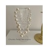 Chunky Pearl Necklace for Women Large Pearl Necklace White Big