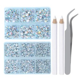 6616 Kit De Bisuteria Cristal Pedreria Para Ropa Uñas Hotfix