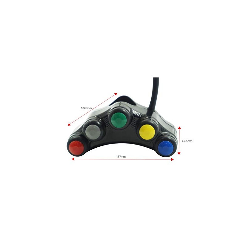 Motorcycle Switch Handlebar Switch Control Handlebar 22 mm for Naked,