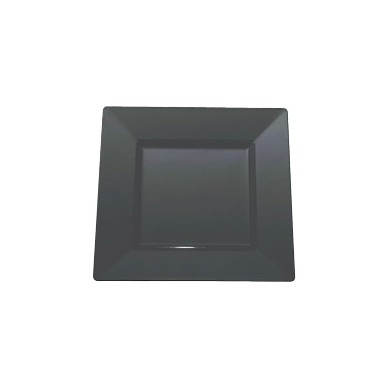 zappy 6.5" Square Black Plates 120