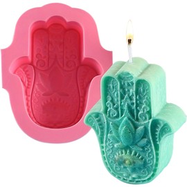 SENCCO Silicone Candle Molds, 3D Silicone Molds for Candle Making, Odorless, Colorless, BPA Free, Silicone Molds for Candle, Wax, Resin, soap, Clay, Chocolate etc