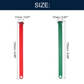 QUARKZMAN Set of 2 Jar Lid Lifter Preserving Kit Magnetic Preserving Lids for Pots Preserving Jars Green and Red