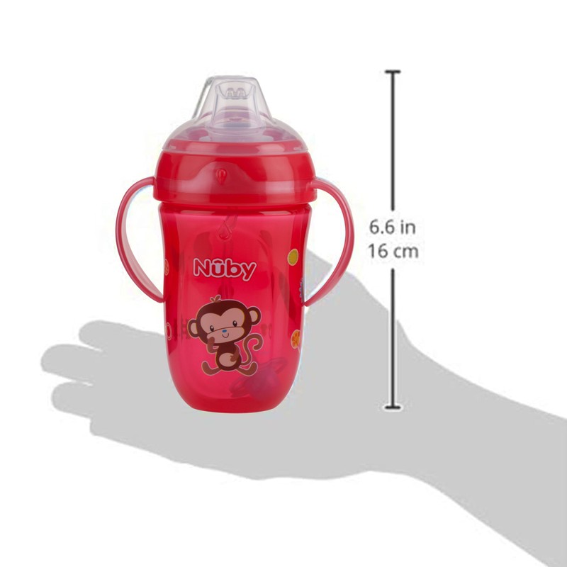 Nuby Comfort Trainer 2 Handle Cup with 360 Weighted Straw