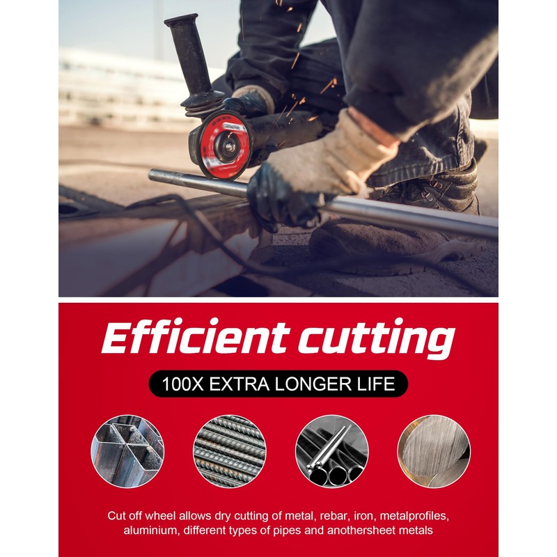 Casaverde 4.5" Diamond Metal Cutting Wheel with 7/8" Arbor,All Purpose