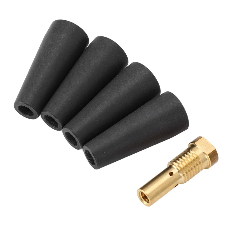 4Pcs PTFE Flux Core Gasless Nozzle 1Pcs Brass Gas Diffuser