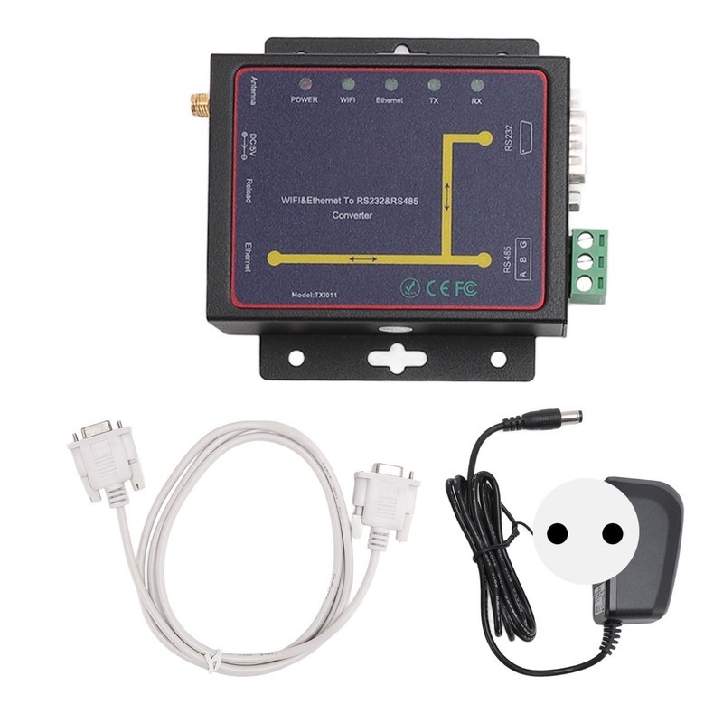 Serial Device Server Converter RJ45 Ethernet WiFi to RS232 RS485