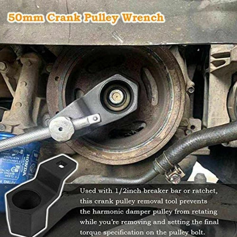 Unbranded 50mm For Honda Acura Crankshaft Pulley Holder Crank Bolt