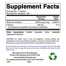 Shop Best Naturals Biotin 5 mg