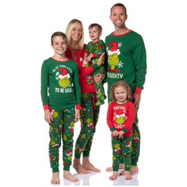 Dr. Seuss How GRINCH Stole Christmas Lights Sleep Pajama Set (Kids, 6, X-Small)