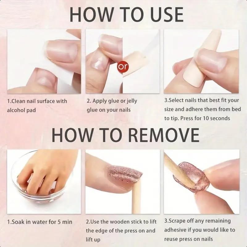 Short Press on Nails Square Owl Fake Nails Independence Day