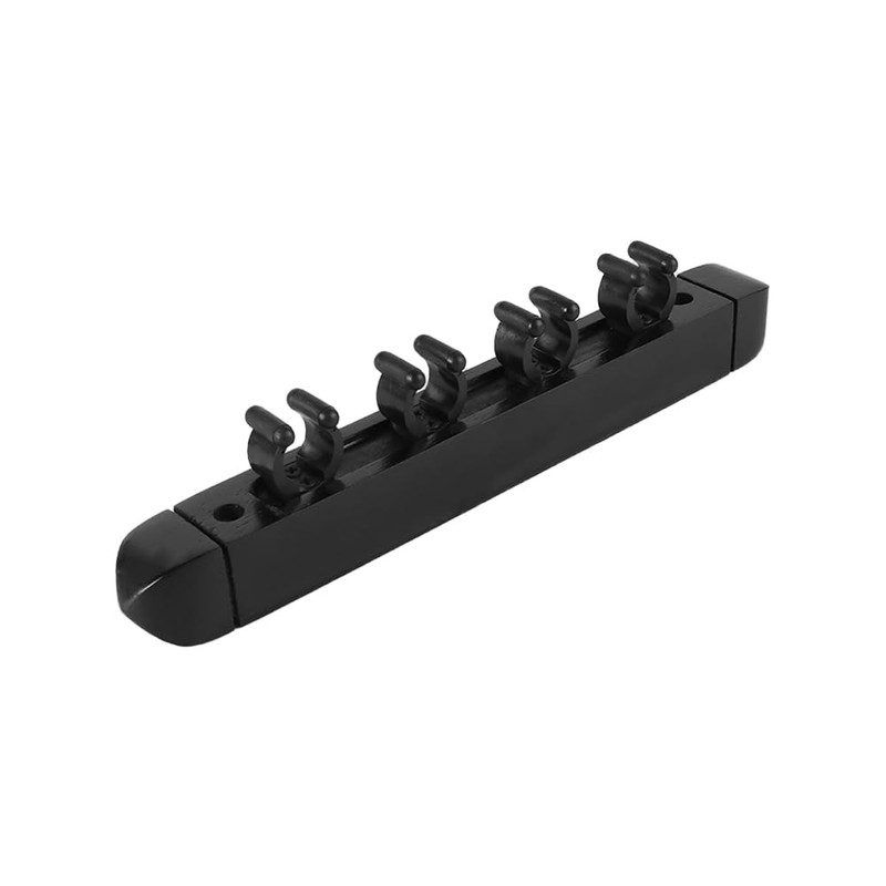 Sarini Cue Wall Rack Holds 4 Cues Black Wall-Mounted Billiard