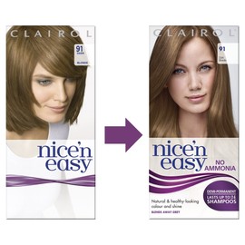 Clairol Nice'n Easy No Ammonia Hair Dye, 91 Dark Blonde