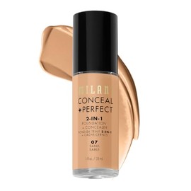 Milani | Base de Maquillaje Pigmentada 2 en 1 con Corrector a Prueba de Agua Tono Sand, Conceal and Perfect