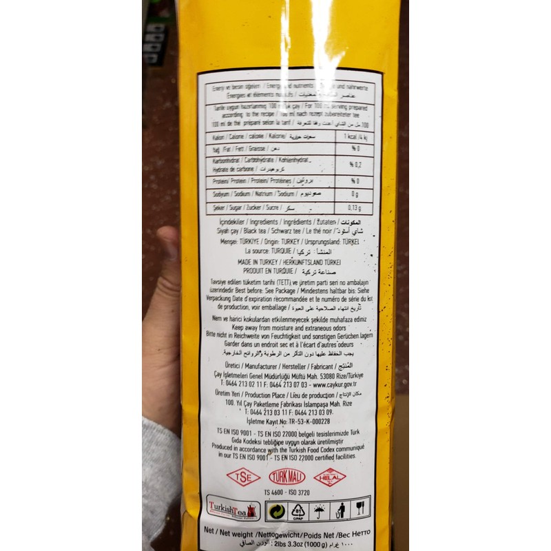 Turkish Tea 2.2 Lbs - Caykur Rize