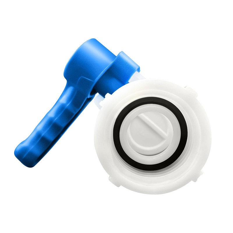 Set of 2 DN50 IBC Tote Tank Butterfly Valve Taps