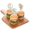 Baptism Elegant Cross - Dessert Cupcake Toppers - Religious Party