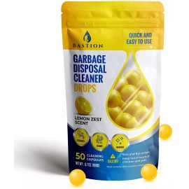 Bastion Garbage Disposal Cleaner and Deodorizer Drops by Bastion
