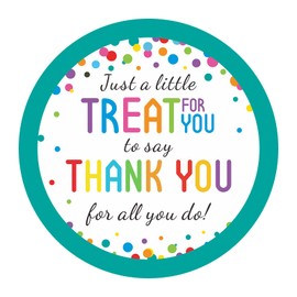 Anwyll Thank You for All You Do Stickers,Kudos Appreciation Thank You Stickers,120 Pcs 2 Inch Colorful Dots Online Retailers Mail Envelope Packaging Circle Stickers Labels for Teacher Employees Nurses